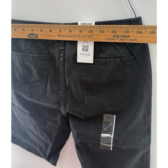 Levi Strauss Signature Boys Black Uniform Shorts Size Large 9" Inseam W/tag READ - Picture 8 of 11